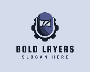 Industrial Welding Helmet logo design