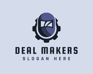 Industrial Welding Helmet logo design