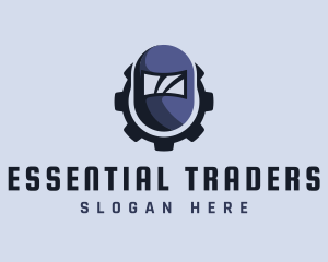 Industrial Welding Helmet logo design