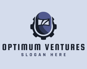 Industrial Welding Helmet logo design