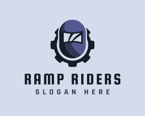 Industrial Welding Helmet logo design