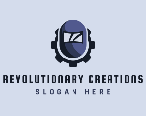 Industrial Welding Helmet logo design