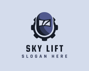 Industrial Welding Helmet logo design