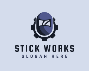 Industrial Welding Helmet logo design