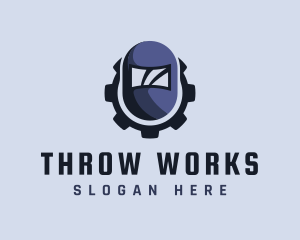 Industrial Welding Helmet logo design