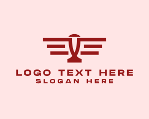 Simple Red Aircraft logo