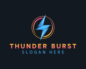 Electric Thunder Bolt logo design