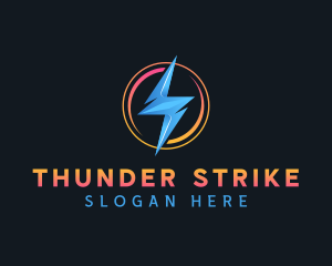 Electric Thunder Bolt logo design