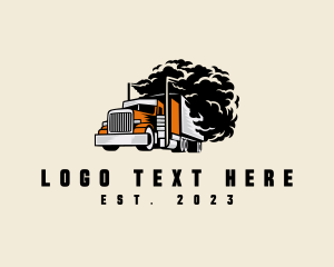 Smoking Truck Logistics Cargo logo