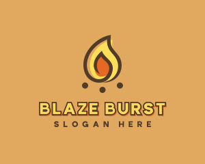 Camping Bonfire Flame logo design