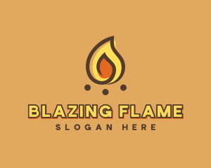 Camping Bonfire Flame logo design