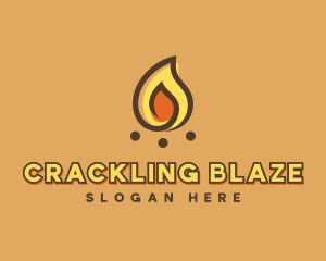 Camping Bonfire Flame logo design