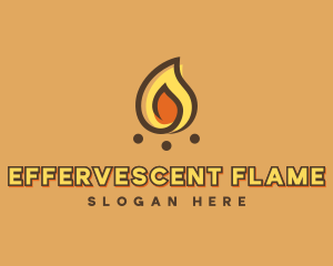 Camping Bonfire Flame logo design