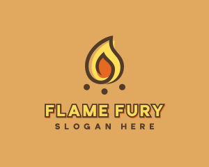 Camping Bonfire Flame logo design