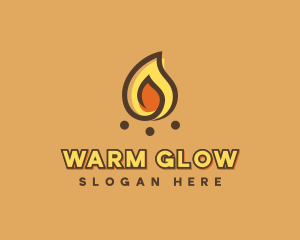 Camping Bonfire Flame logo design