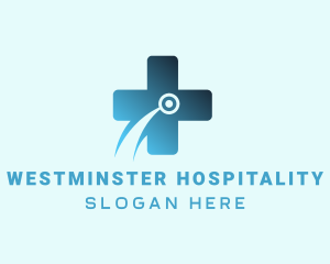 Digital Medical Cross logo design