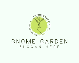 Vegetable Radish Gardening logo design