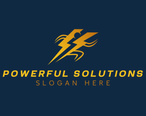 Human Power Thunder logo design