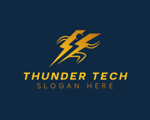 Human Power Thunder logo design