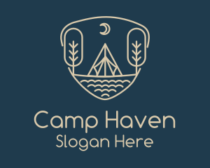 Monoline Night Tent Camping logo