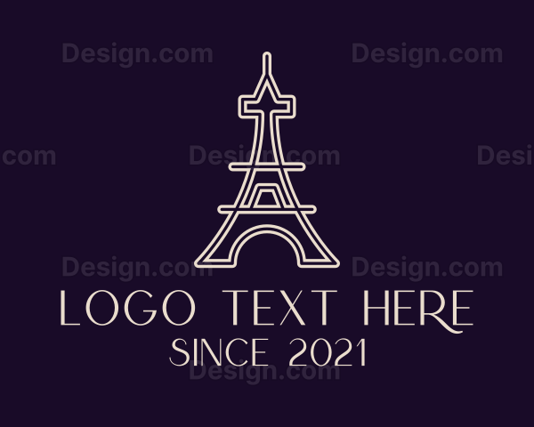 Eiffel Tower Landmark Logo