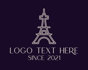 Eiffel Tower Landmark logo