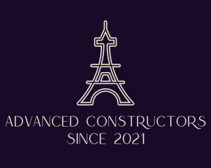 Eiffel Tower Landmark logo design