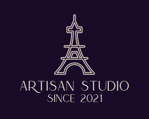 Eiffel Tower Landmark logo design