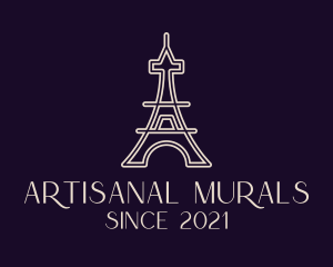 Eiffel Tower Landmark logo design