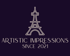 Eiffel Tower Landmark logo design