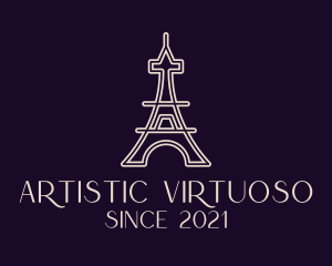 Eiffel Tower Landmark logo design