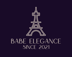 Eiffel Tower Landmark logo design