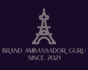 Eiffel Tower Landmark logo design