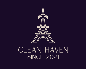 Eiffel Tower Landmark logo design