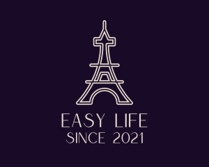 Eiffel Tower Landmark logo design