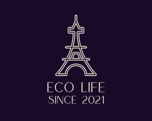 Eiffel Tower Landmark logo design