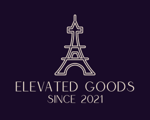 Eiffel Tower Landmark logo design