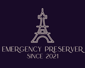 Eiffel Tower Landmark logo design