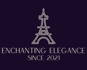 Eiffel Tower Landmark logo design