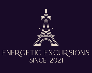 Eiffel Tower Landmark logo design