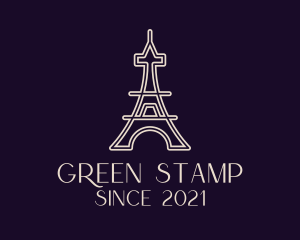 Eiffel Tower Landmark logo design