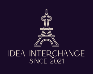 Eiffel Tower Landmark logo design