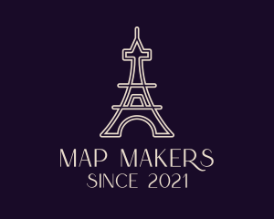 Eiffel Tower Landmark logo design