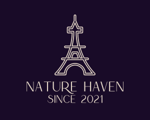 Eiffel Tower Landmark logo design