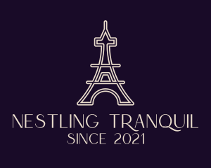 Eiffel Tower Landmark logo design