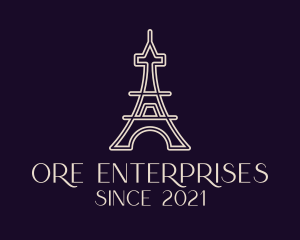 Eiffel Tower Landmark logo design