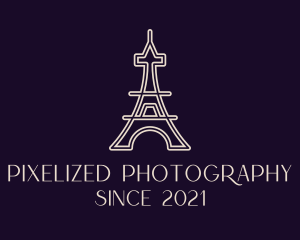 Eiffel Tower Landmark logo design