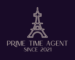 Eiffel Tower Landmark logo design