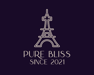 Eiffel Tower Landmark logo design