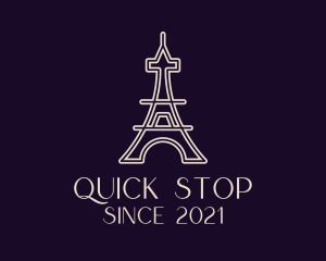 Eiffel Tower Landmark logo design